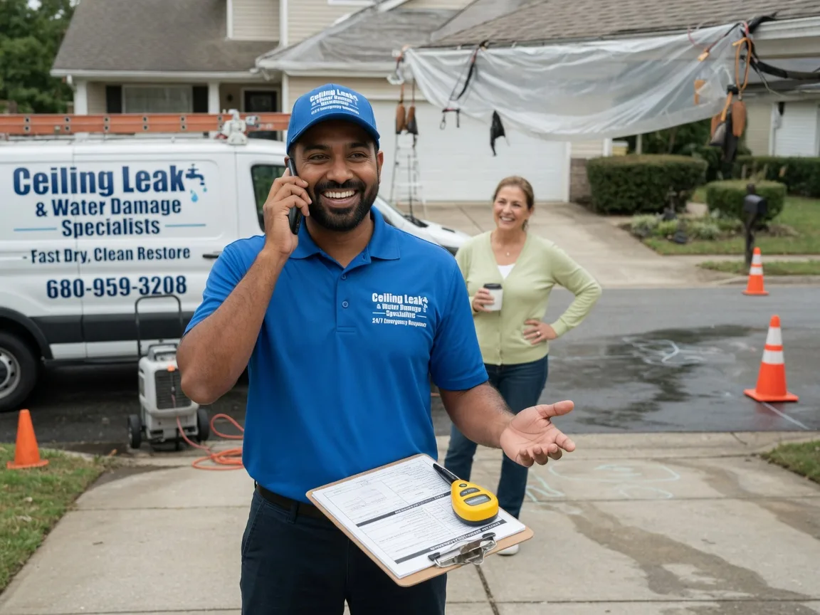 Ceiling Leak Cleanup Sobieski, WI FAQs